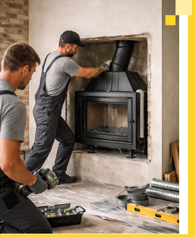 Установка каминных топок в Нижнем Новгороде: монтаж, подключение