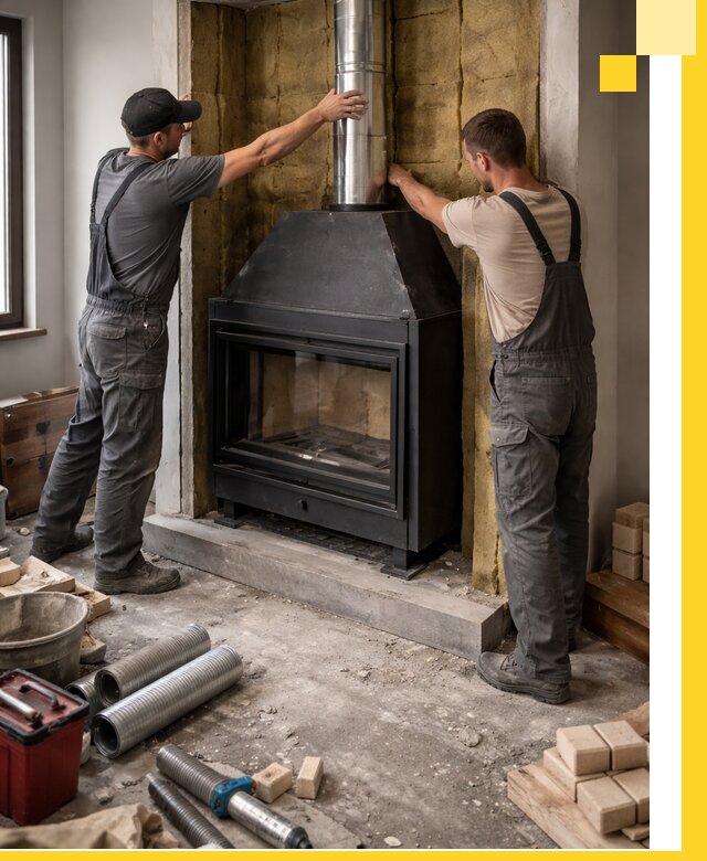 Изготовление и монтаж закрытых каминов в Нижнем Новгороде под ключ