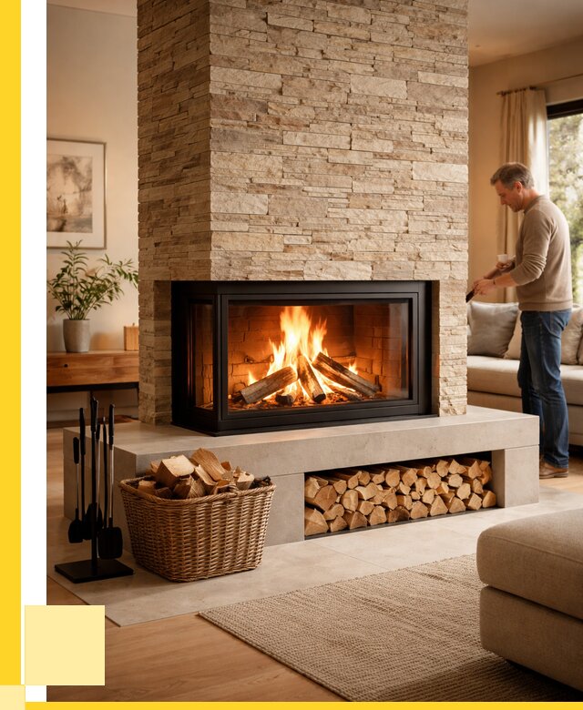 Дровяной камин под ключ в Нижнем Новгороде от 208420 р. | ЭриданНнн