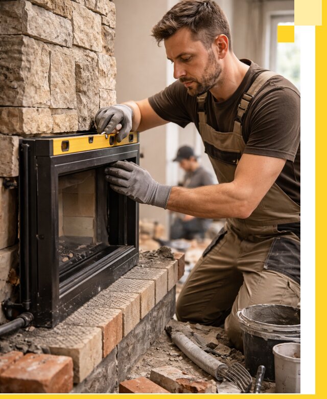 Дровяные камины под ключ в Нижнем Новгороде: монтаж, обустройство