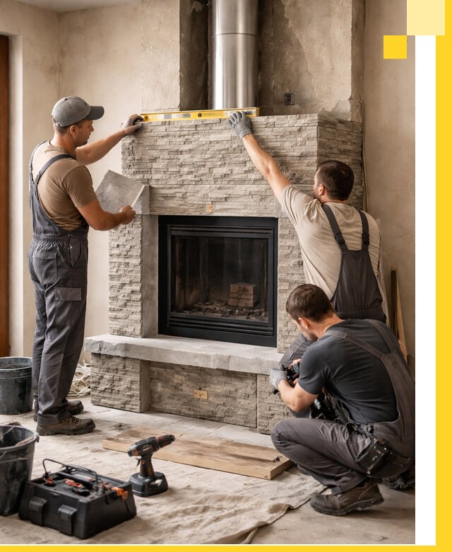 Профессиональный монтаж каминов под ключ в Нижнем Новгороде для дома