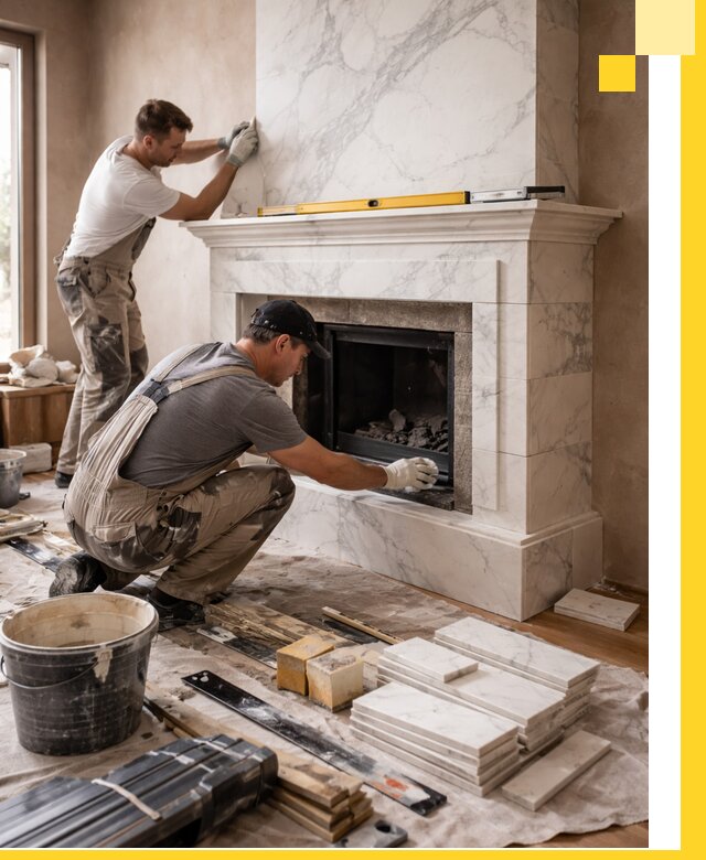 Отделка каминов в Нижнем Новгороде качественные облицовочные работы