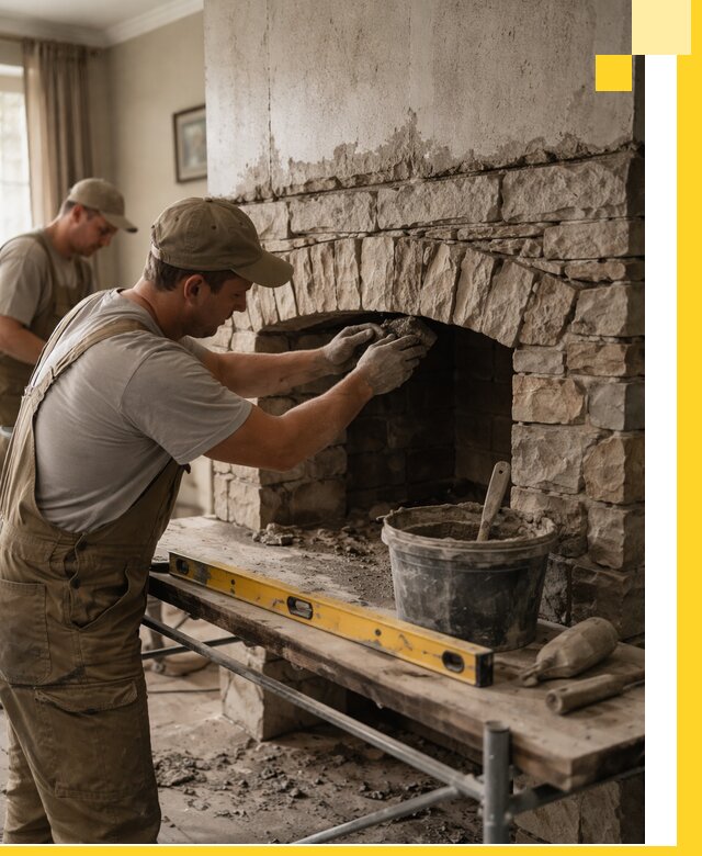 Изготовление каминов под ключ в Нижнем Новгороде, монтаж и отделка