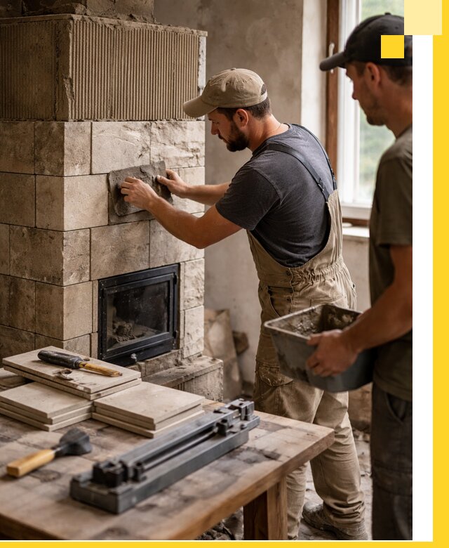 Профессиональная облицовка печей в Нижнем Новгороде: керамика и камень