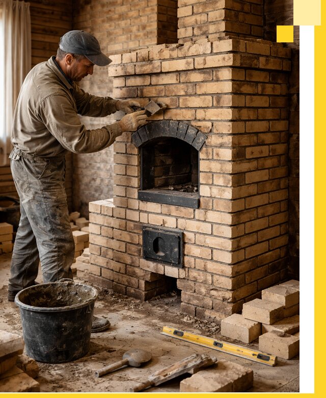 Кирпичные печи под ключ в Нижнем Новгороде: проектирование и кладка