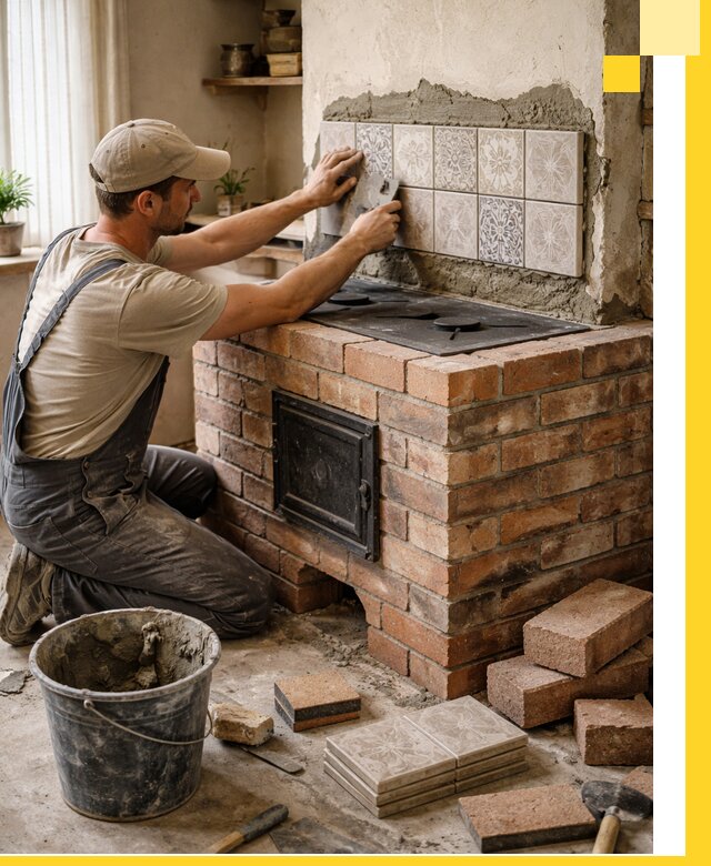 Печи с плитой на заказ монтаж гарантия и сервис в Нижнем Новгороде