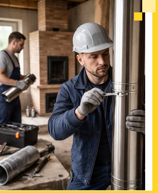 Профессиональный монтаж дымоходов для печей в Нижнем Новгороде