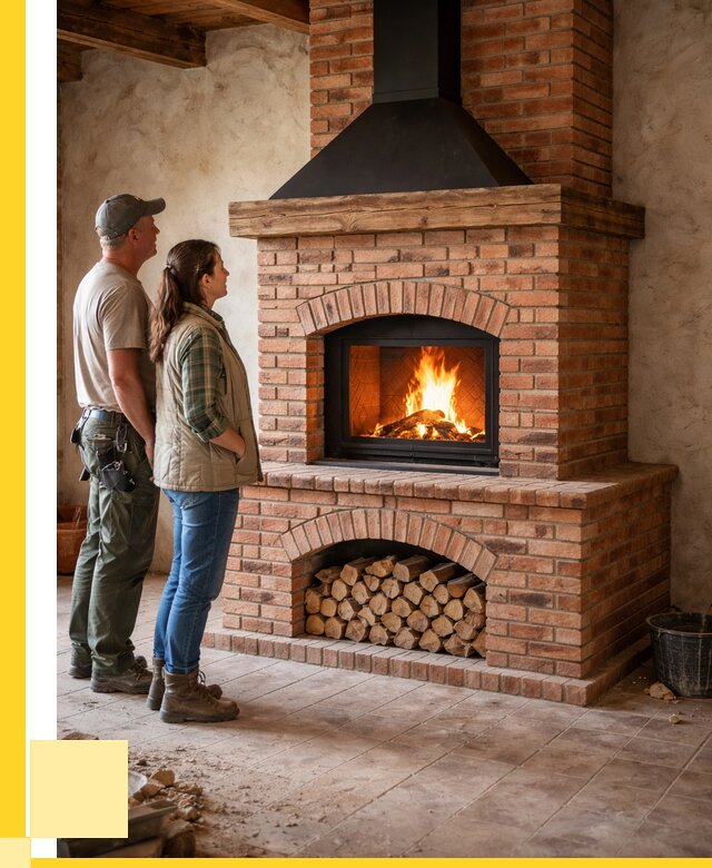 Печи камины из кирпича в Нижнем Новгороде от 125052 р. | ЭриданНнн