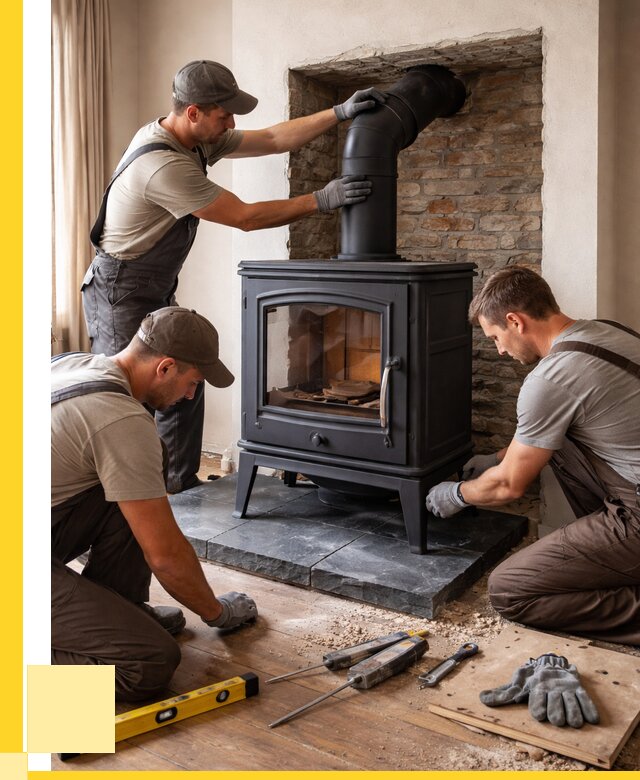 Монтаж печи камина в частном доме в Нижнем Новгороде от 26053 р. | ЭриданНнн