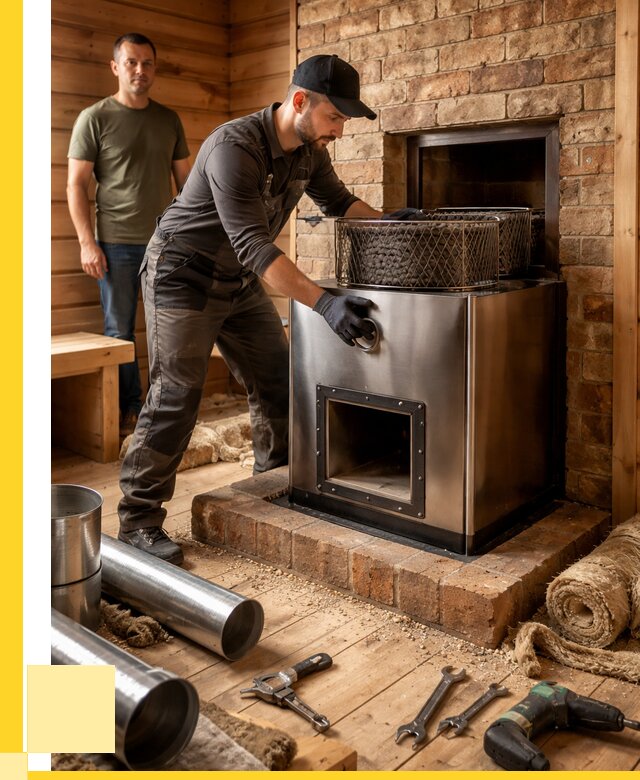 Монтаж банных печей под ключ в Нижнем Новгороде от 18758 р., ЭриданНнн