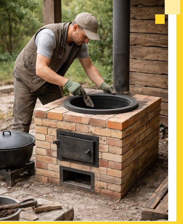 Изготовление и установка печей для казана в Нижнем Новгороде под ключ