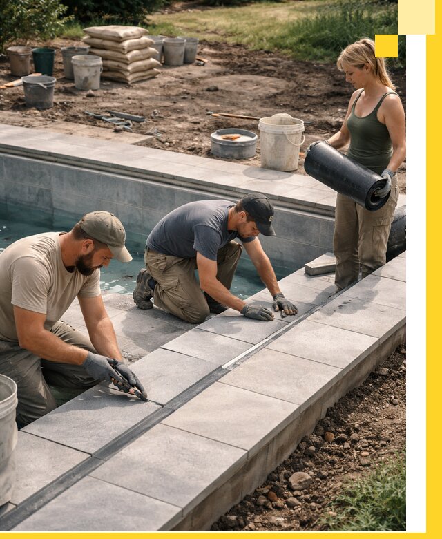 Строительство и монтаж уличных бассейнов под ключ в Нижнем Новгороде