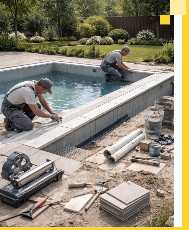 Строительство открытых бассейнов под ключ в Нижнем Новгороде профессионально