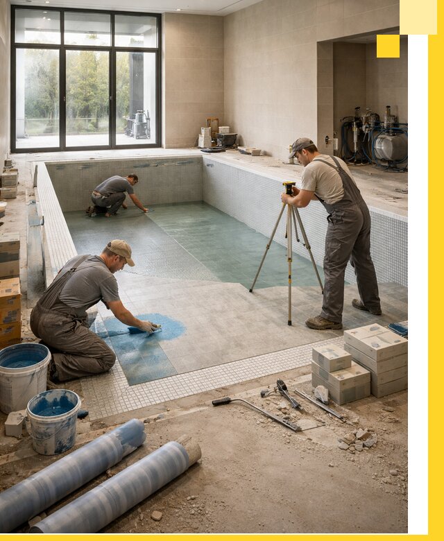 Проект и строительство закрытых бассейнов в Нижнем Новгороде под ключ