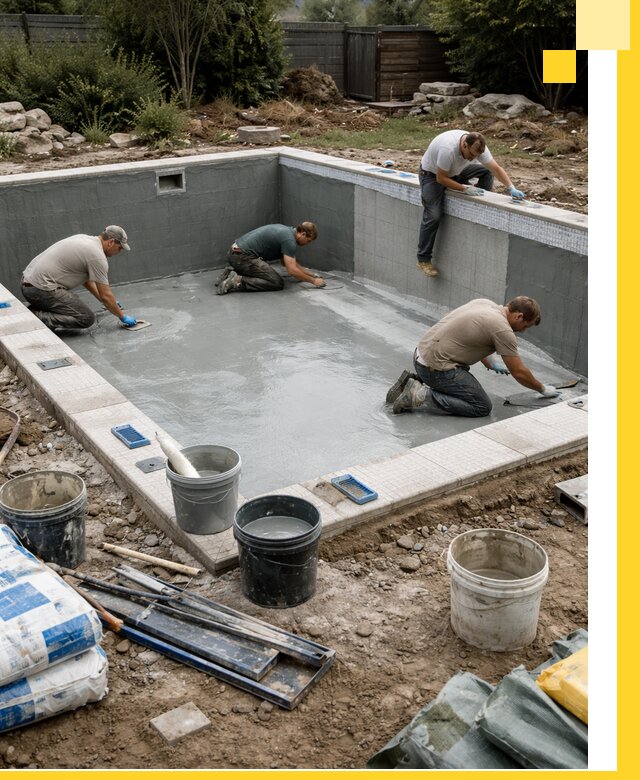 Изготовление и монтаж чаши бассейна под ключ в Нижнем Новгороде