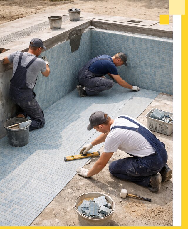 Укладка и установка плитки для бассейнов под ключ в Нижнем Новгороде