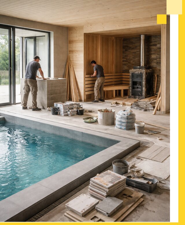 Проектирование и строительство бань с бассейном в Нижнем Новгороде