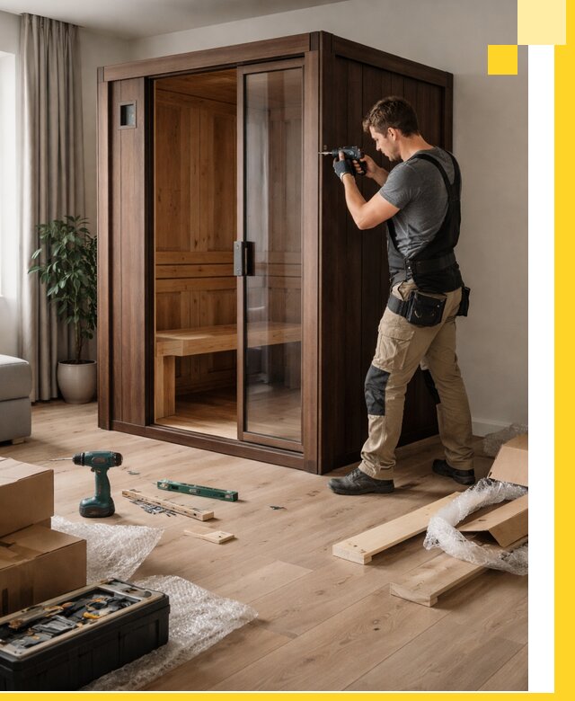 Установка и производство мини саун под ключ в Нижнем Новгороде