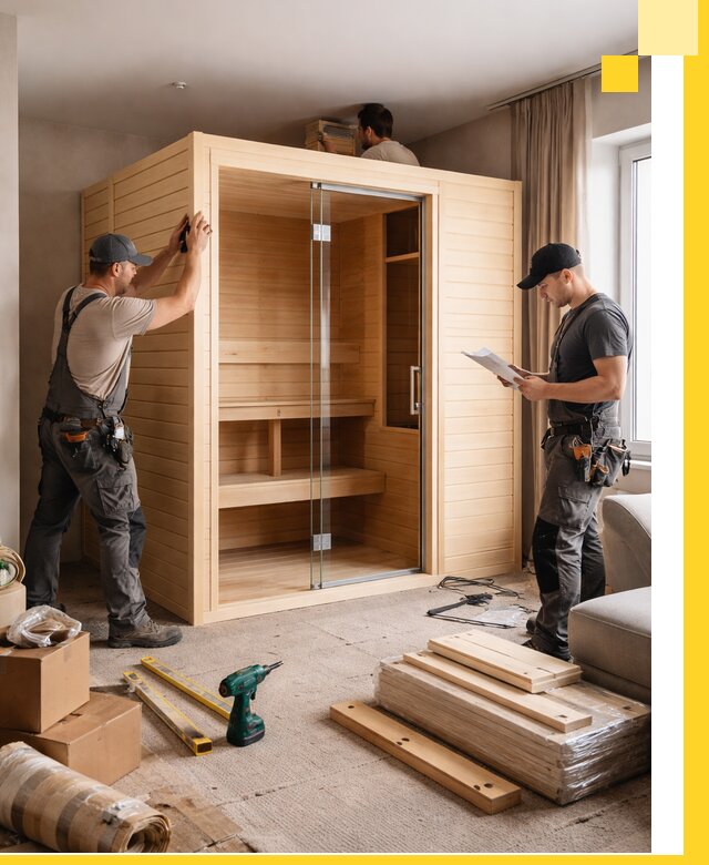 Установка и благоустройство саун в квартире в Нижнем Новгороде