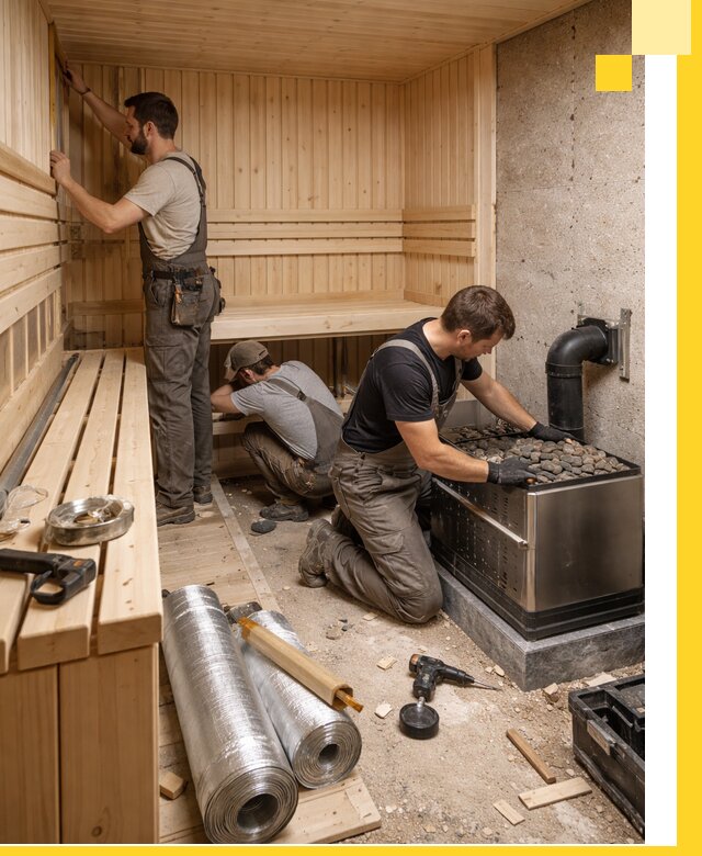 Индивидуальные сауны на заказ в Нижнем Новгороде под ключ, проект и монтаж