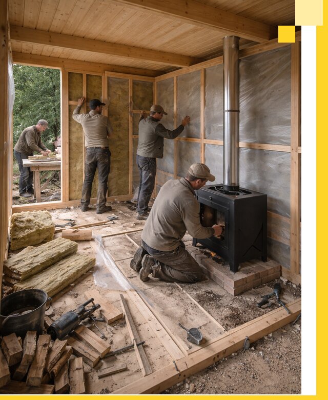 Профессиональный монтаж бань под ключ в Нижнем Новгороде для дома