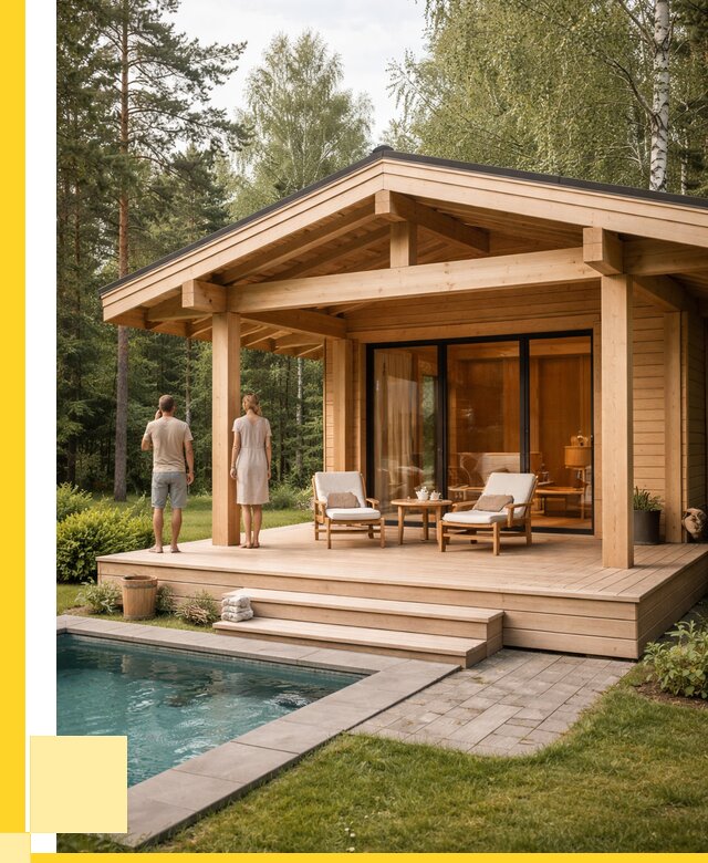 Бани с террасой под ключ в Нижнем Новгороде от 625260 р. | ЭриданНнн