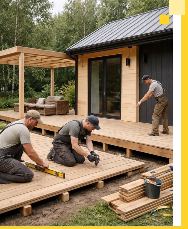 Строительство бань с террасой и бассейном под ключ в Нижнем Новгороде