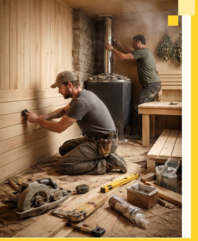 Полное строительство и оснащение парных под ключ в Нижнем Новгороде