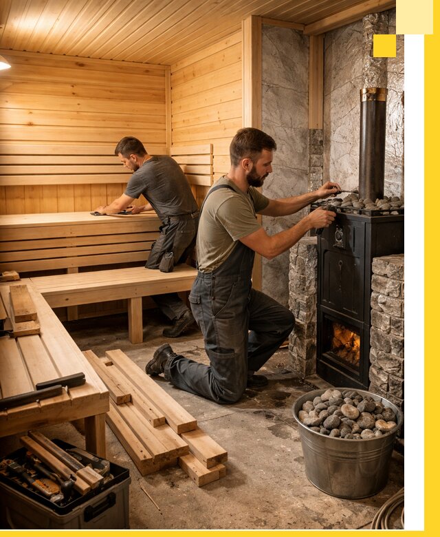 Дизайн и строительство интерьеров бань под ключ в Нижнем Новгороде