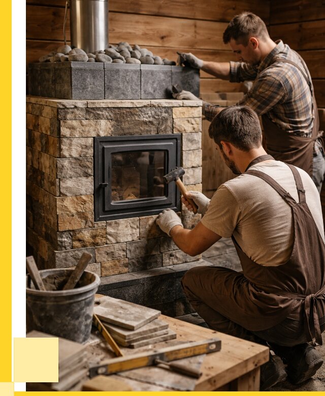 Облицовка банной печи в Нижнем Новгороде от 15632 р. | ЭриданНнн