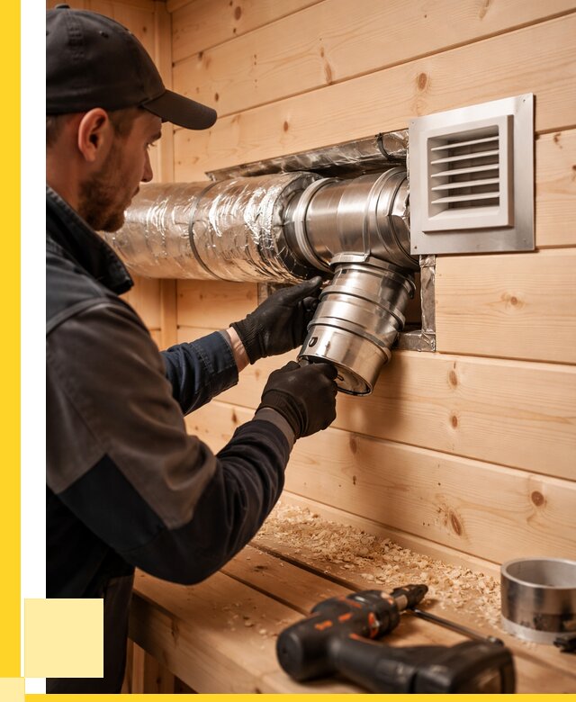 Монтаж вентиляции бани в Нижнем Новгороде от 12505 р. | ЭриданНнн