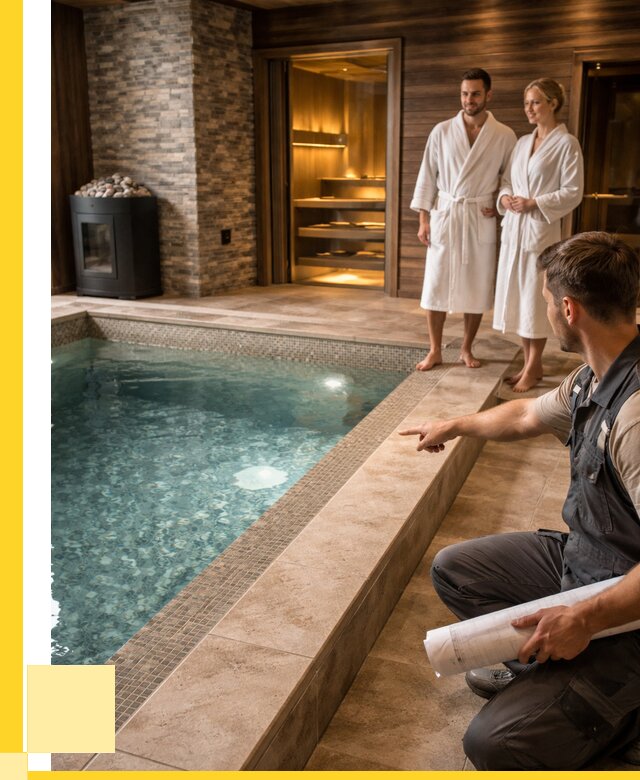 Проект бани с бассейном под ключ в Нижнем Новгороде от 67737 р. | ЭриданНнн