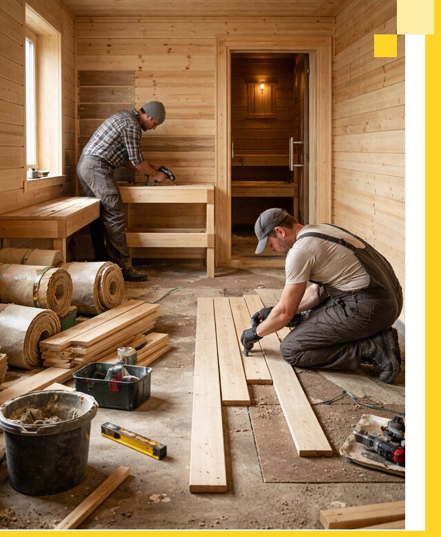 Индивидуальный проект бани с комнатой отдыха под ключ в Нижнем Новгороде