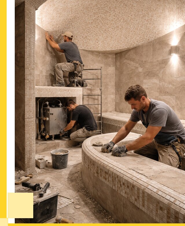 Монтаж хамамов под ключ в Нижнем Новгороде от 260525 р. ЭриданНнн