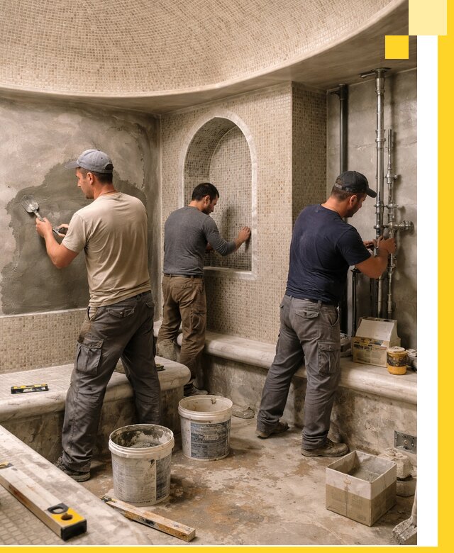 Профессиональный монтаж хамамов под ключ в Нижнем Новгороде с гарантией