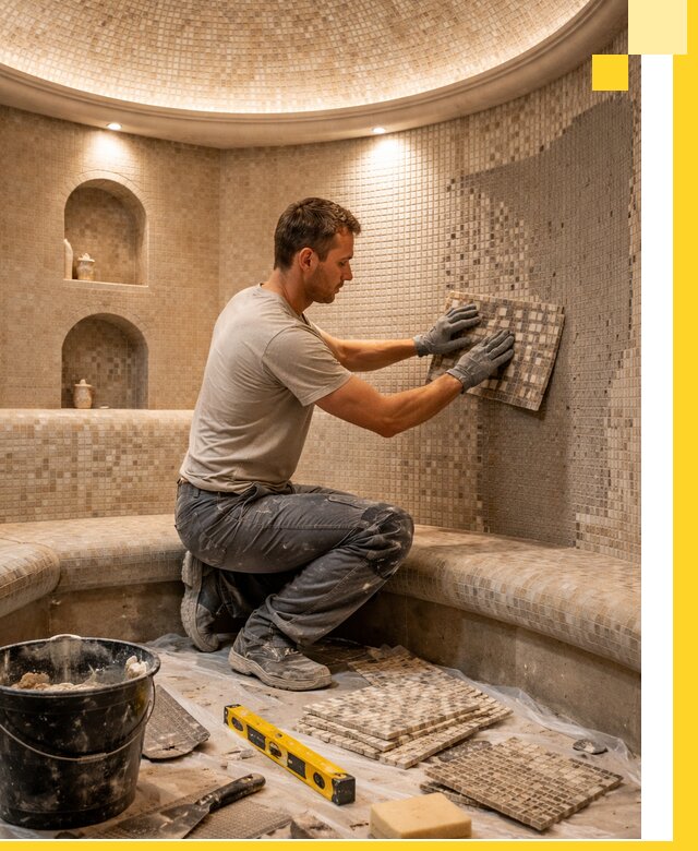 Устройство и монтаж домашнего хамама под ключ в Нижнем Новгороде