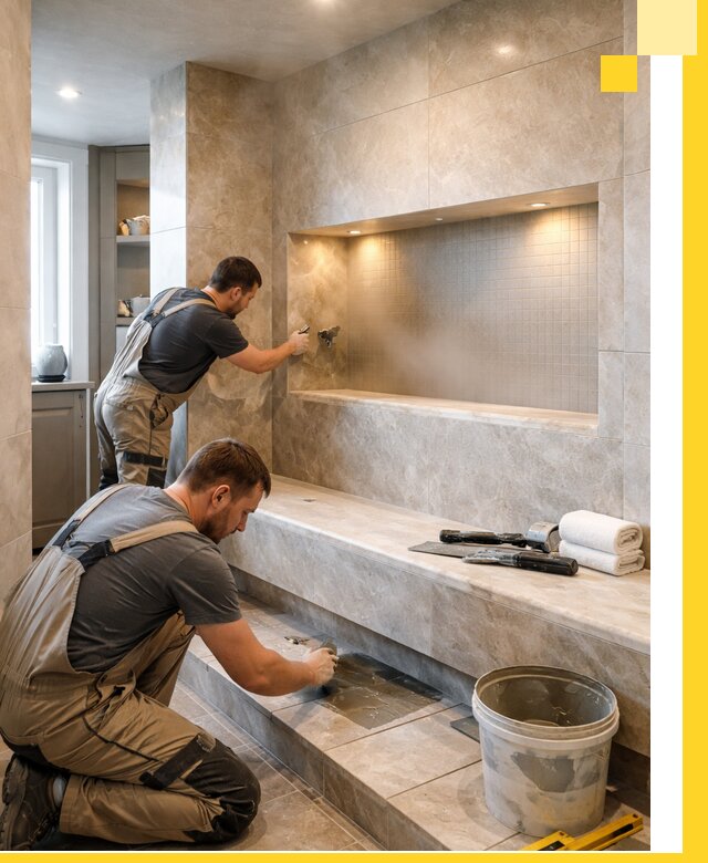 Профессиональное строительство хамама в квартире в Нижнем Новгороде