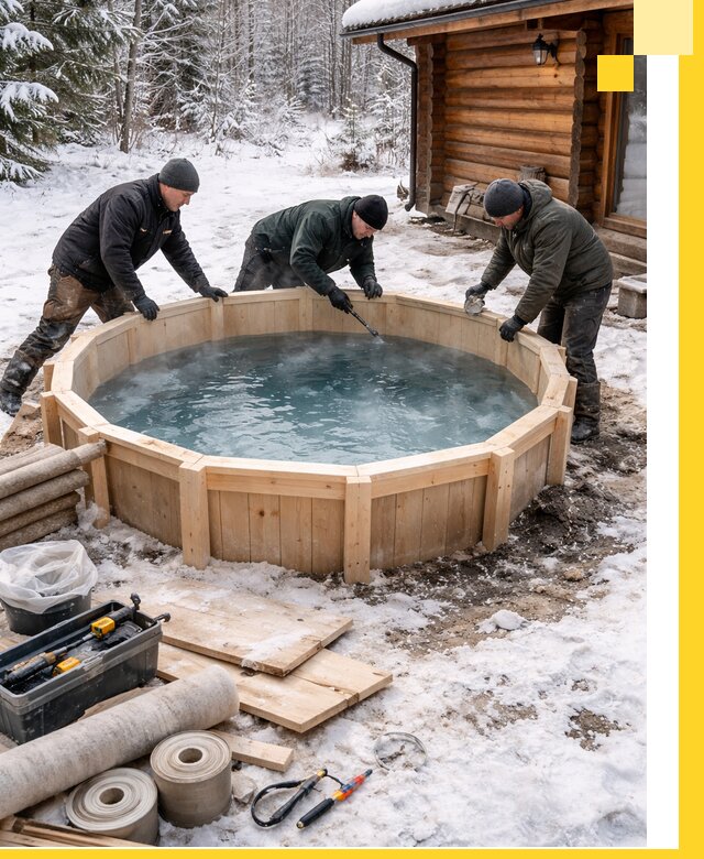 Изготовление и установка ледяных купелей под ключ в Нижнем Новгороде